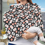 Casino Chip And Card Pattern Print Baby Seat Cover