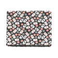 Casino Chip And Card Pattern Print Bifold Wallet