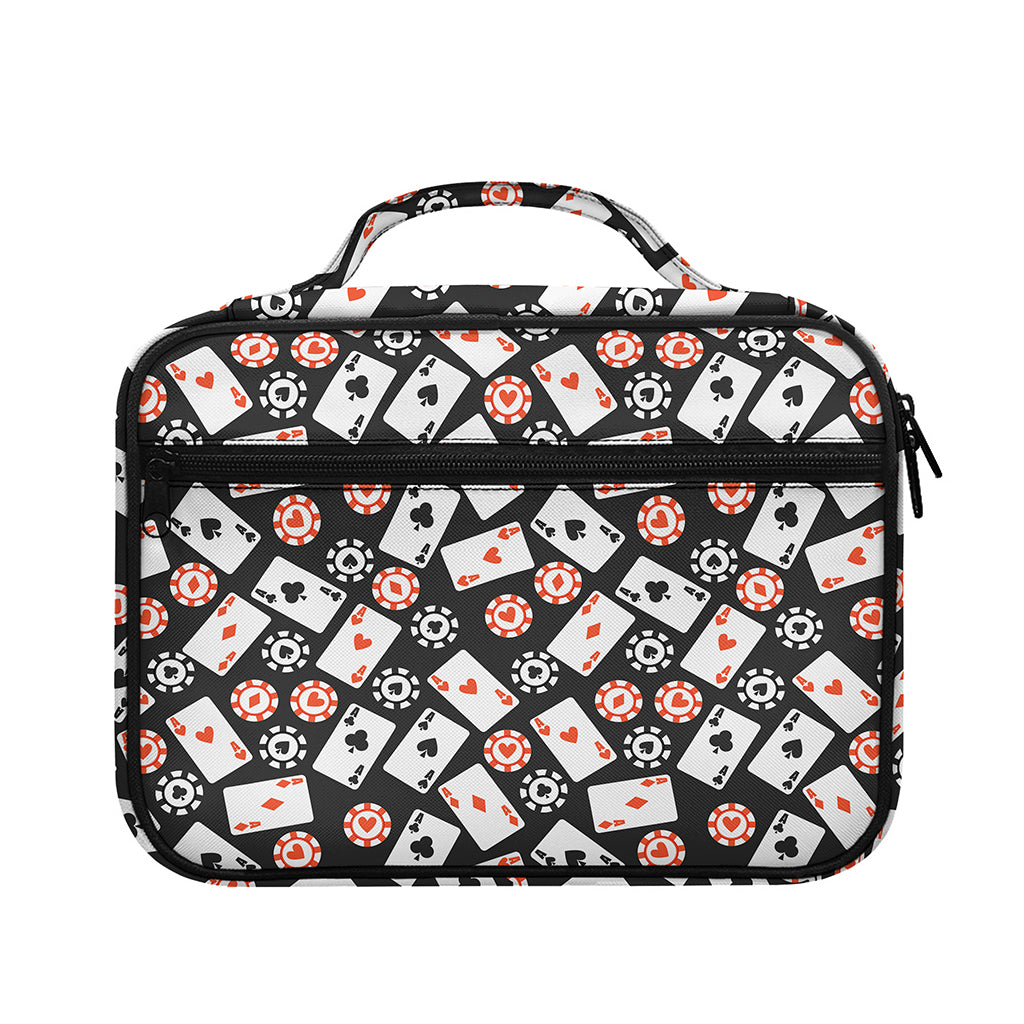 Casino Chip And Card Pattern Print Briefcase Bible Bag
