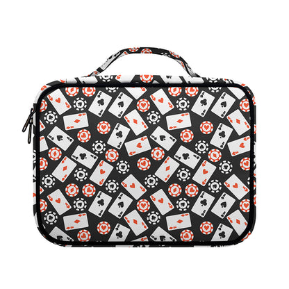 Casino Chip And Card Pattern Print Briefcase Bible Bag