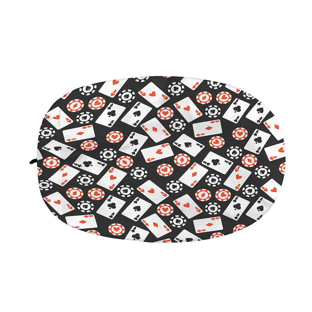 Casino Chip And Card Pattern Print Car Side Mirror Covers