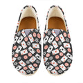 Casino Chip And Card Pattern Print Casual Shoes
