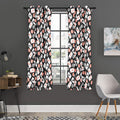 Casino Chip And Card Pattern Print Grommet Curtain Panels