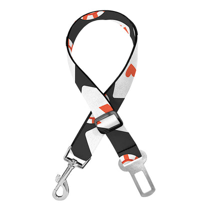 Casino Chip And Card Pattern Print Dog Seat Belt
