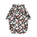Casino Chip And Card Pattern Print Dog Zip Up Hoodie