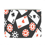 Casino Chip And Card Pattern Print Drum Lamp Shade