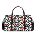 Casino Chip And Card Pattern Print Duffel Bag