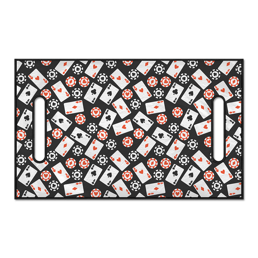 Casino Chip And Card Pattern Print Golf Cart Seat Cover