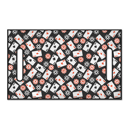 Casino Chip And Card Pattern Print Golf Cart Seat Cover