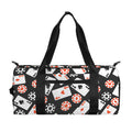 Casino Chip And Card Pattern Print Gym Bag