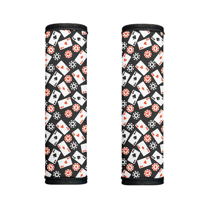 Casino Chip And Card Pattern Print Handle Covers