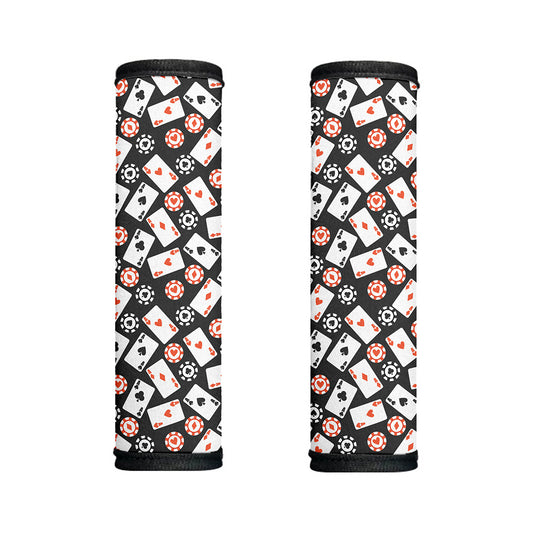 Casino Chip And Card Pattern Print Handle Covers