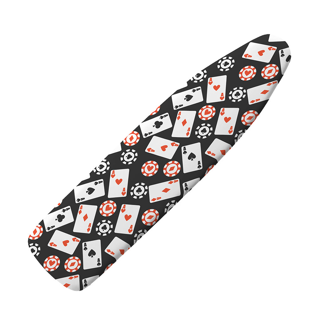 Casino Chip And Card Pattern Print Ironing Board Cover