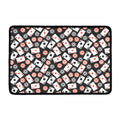 Casino Chip And Card Pattern Print Kitchen Mat
