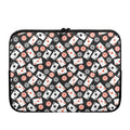Casino Chip And Card Pattern Print Laptop Sleeve