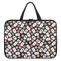 Casino Chip And Card Pattern Print Laptop Sleeve With Handle