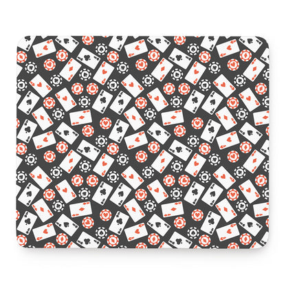 Casino Chip And Card Pattern Print Mouse Pad