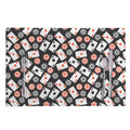 Casino Chip And Card Pattern Print Placemat