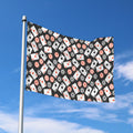 Casino Chip And Card Pattern Print Polyester Flag