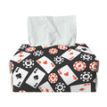 Casino Chip And Card Pattern Print Rectangle Tissue Box Cover