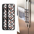 Casino Chip And Card Pattern Print Refrigerator Handle Covers