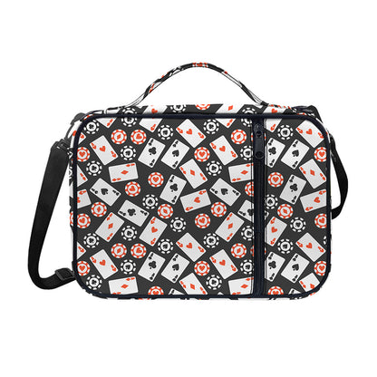 Casino Chip And Card Pattern Print Shoulder Strap Bible Bag