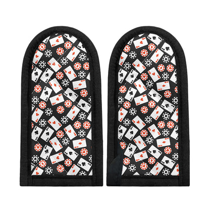 Casino Chip And Card Pattern Print Skillet Handle Cover