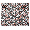 Casino Chip And Card Pattern Print Tapestry