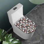 Casino Chip And Card Pattern Print Toilet Lid Cover