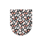 Casino Chip And Card Pattern Print Toilet Lid Cover