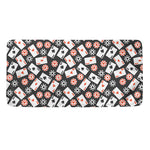 Casino Chip And Card Pattern Print Towel