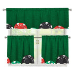 Casino Poker Chips Print 3 Piece Kitchen Curtains
