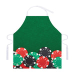 Casino Poker Chips Print Adjustable Apron