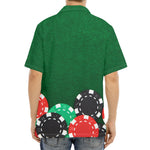 Casino Poker Chips Print Aloha Shirt