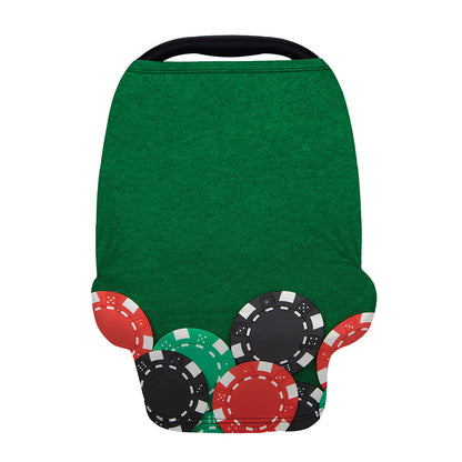 Casino Poker Chips Print Baby Seat Cover