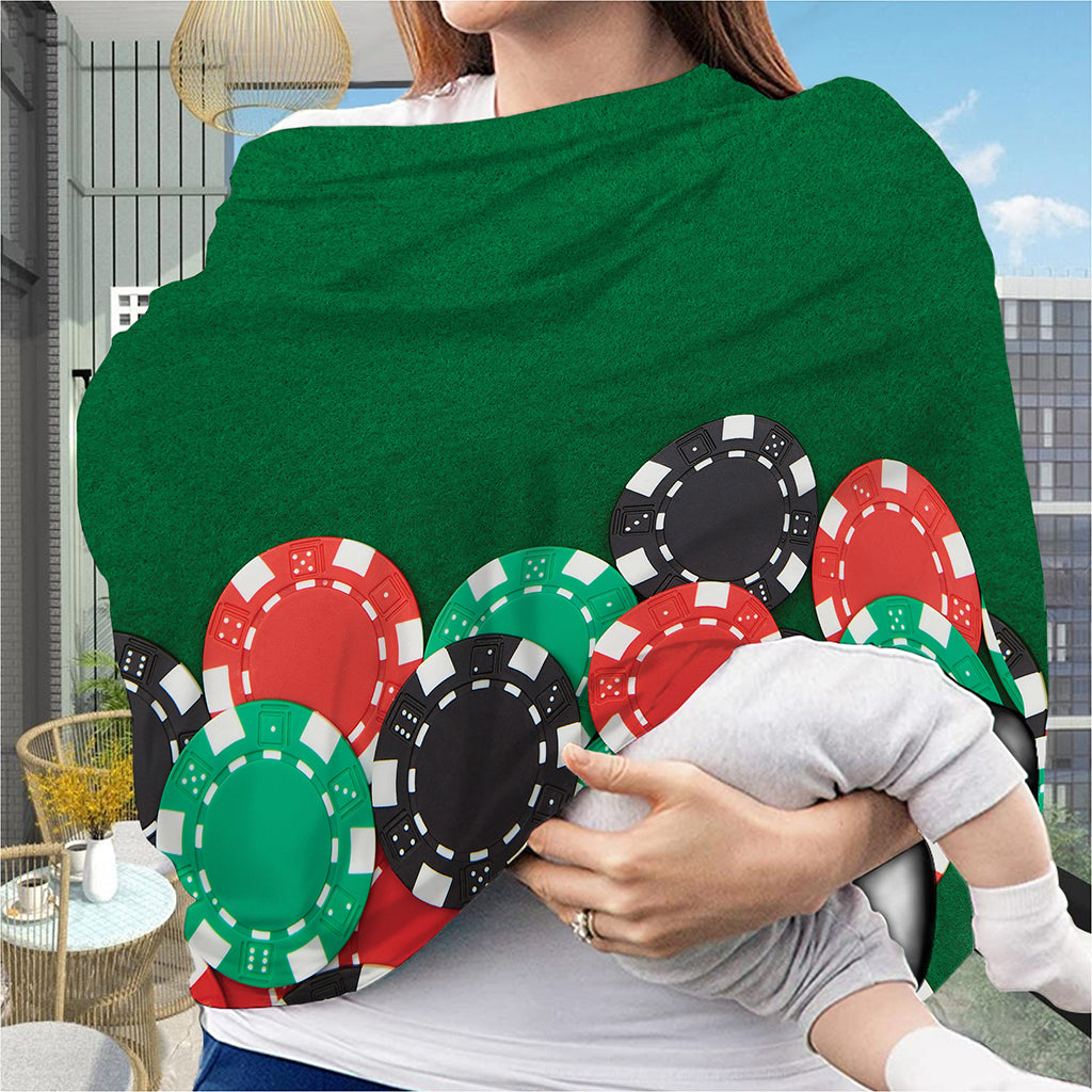 Casino Poker Chips Print Baby Seat Cover