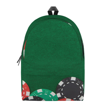 Casino Poker Chips Print Backpack