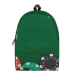 Casino Poker Chips Print Backpack