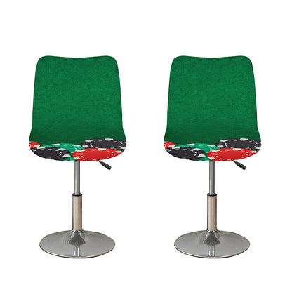Casino Poker Chips Print Bar Stool Covers