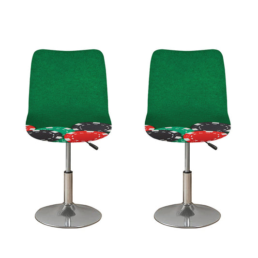 Casino Poker Chips Print Bar Stool Covers