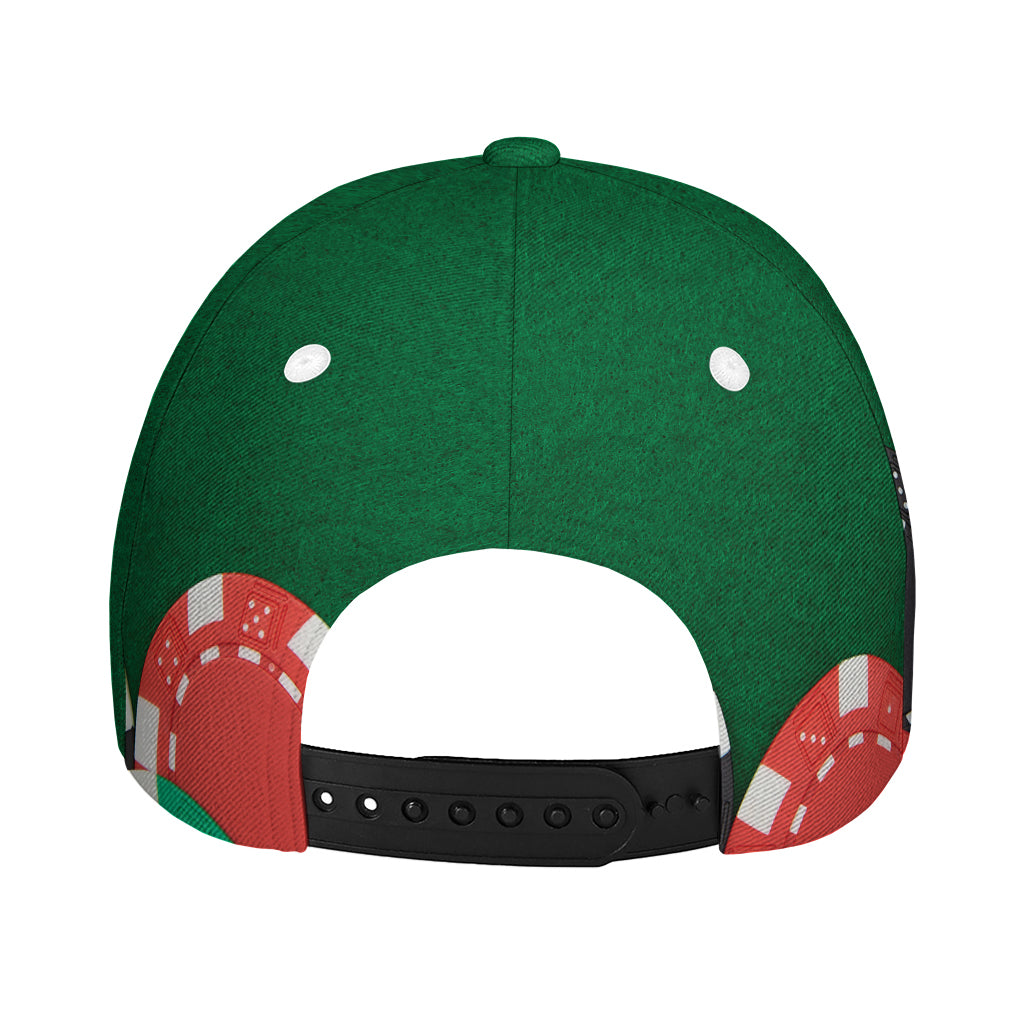 Casino Poker Chips Print Baseball Cap