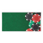Casino Poker Chips Print Beach Towel
