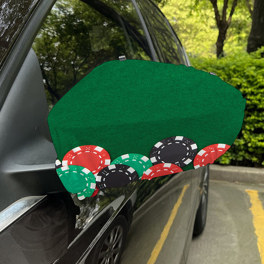 Casino Poker Chips Print Car Side Mirror Covers