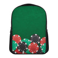 Casino Poker Chips Print Casual Backpack