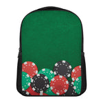 Casino Poker Chips Print Casual Backpack