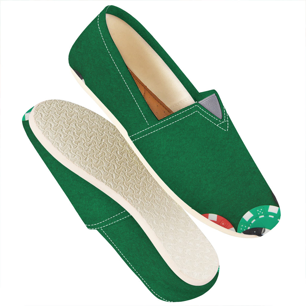 Casino Poker Chips Print Casual Shoes