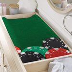 Casino Poker Chips Print Changing Pad Cover