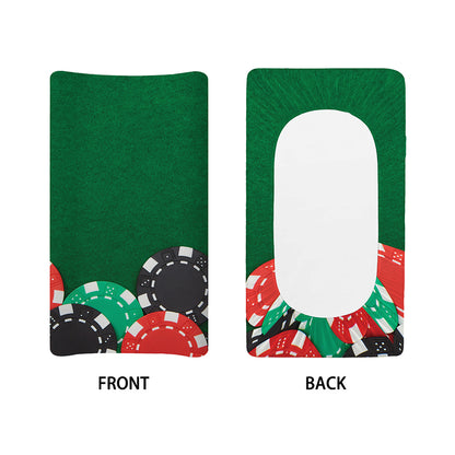 Casino Poker Chips Print Changing Pad Cover