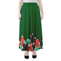 Casino Poker Chips Print Chiffon Maxi Skirt