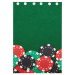 Casino Poker Chips Print Curtain